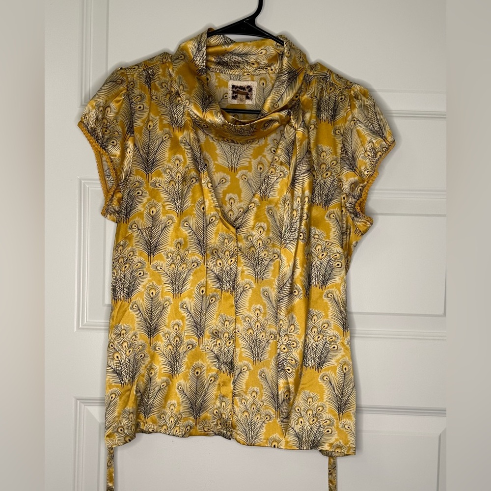 Free People 100% Silk Blouse